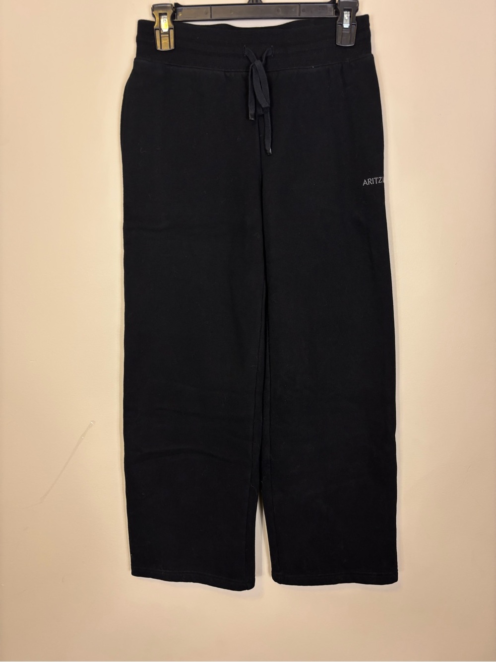 Aritzia Black Sweatfleece Cozy Fleece Wide-Leg Sweatpants XS